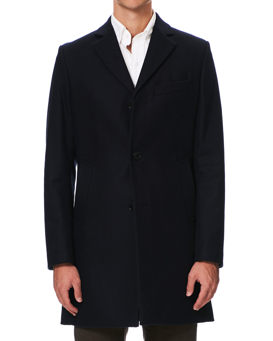 Homme | Manteaux Et Vestes | J.Lindeberg | Wolger Compact Melton Coat Navy