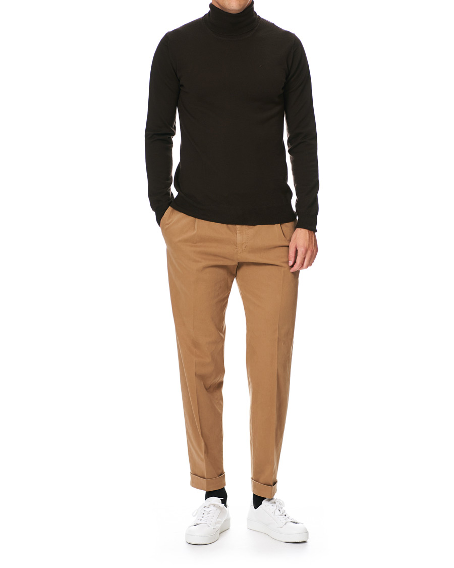 Homme | Pulls Et Tricots | J.Lindeberg | Lyd True Merino Polo Dark Brown