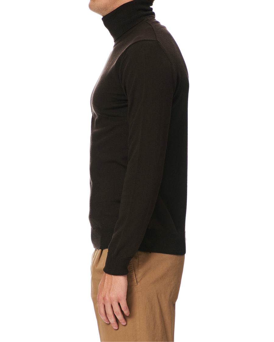 Homme | Pulls Et Tricots | J.Lindeberg | Lyd True Merino Polo Dark Brown