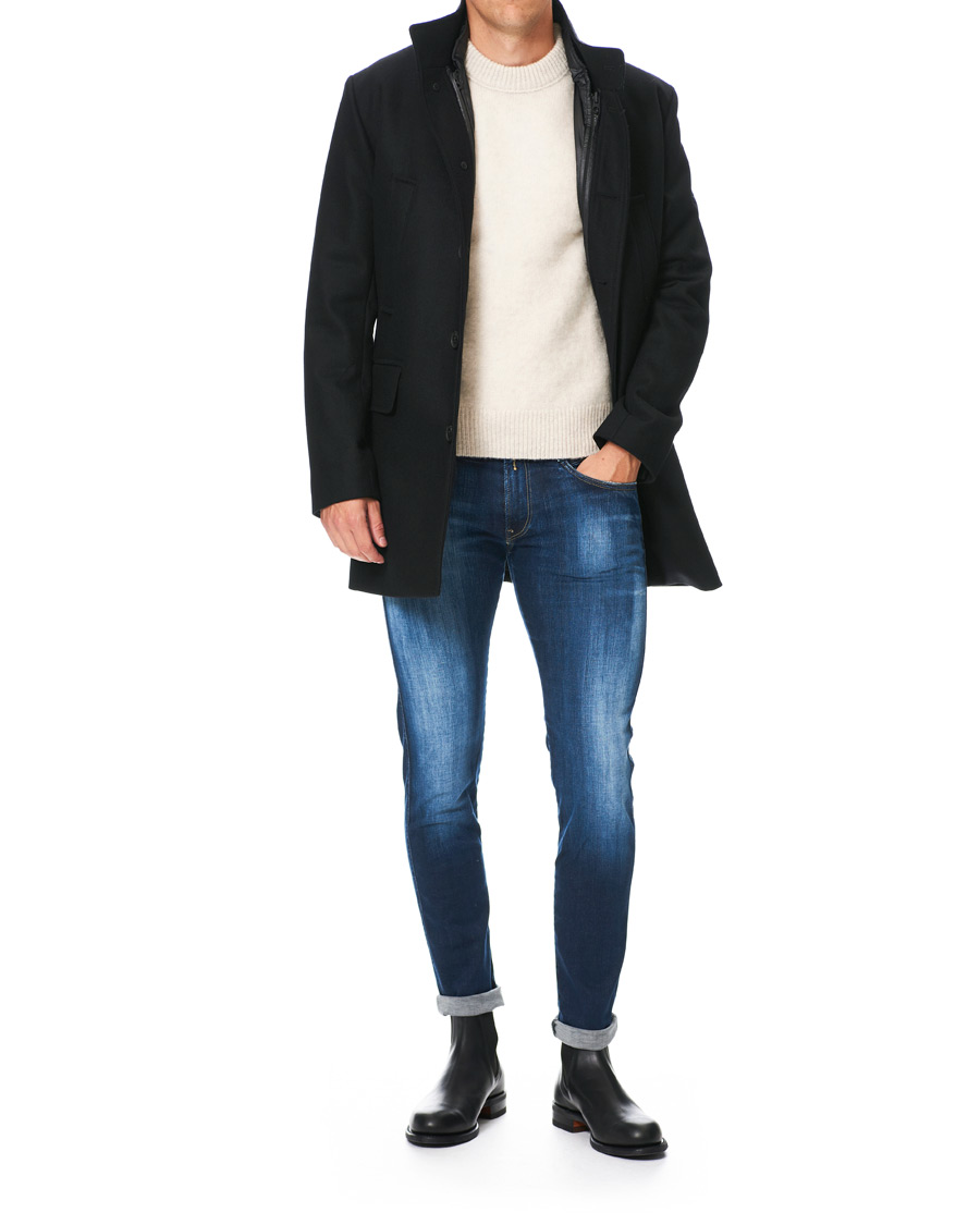 Homme | Manteaux Et Vestes | J.Lindeberg | Kali Wool Stand Up Collar Coat Black
