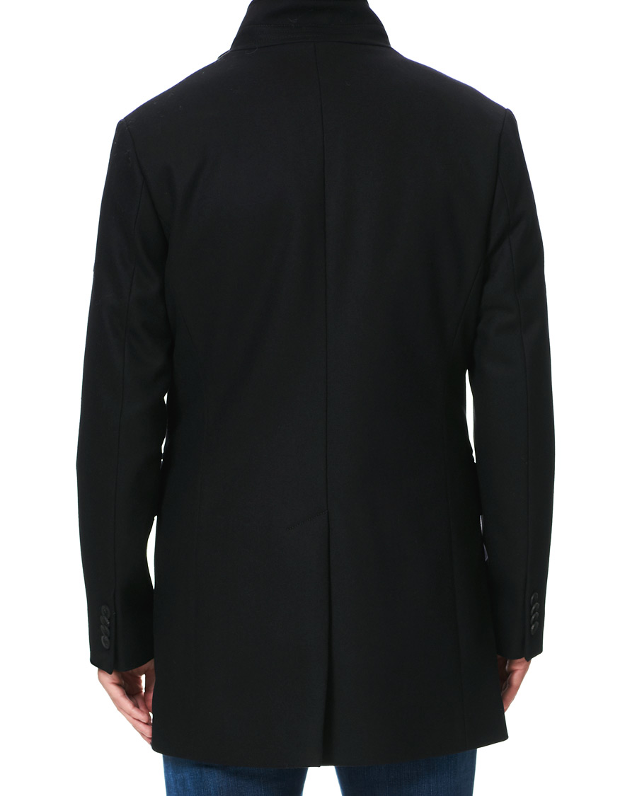 Homme | Manteaux Et Vestes | J.Lindeberg | Kali Wool Stand Up Collar Coat Black
