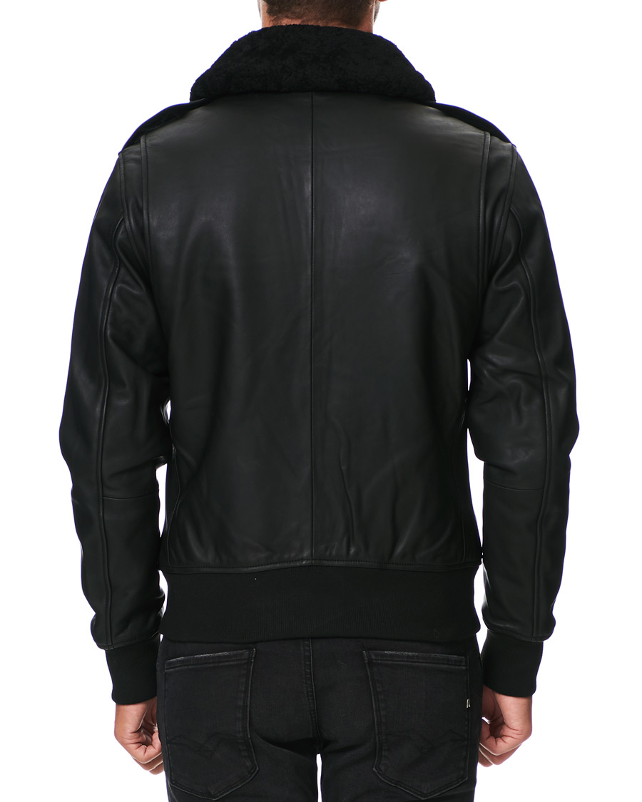Homme | Manteaux Et Vestes | J.Lindeberg | Tarrel Shearling Leather Jacket Black