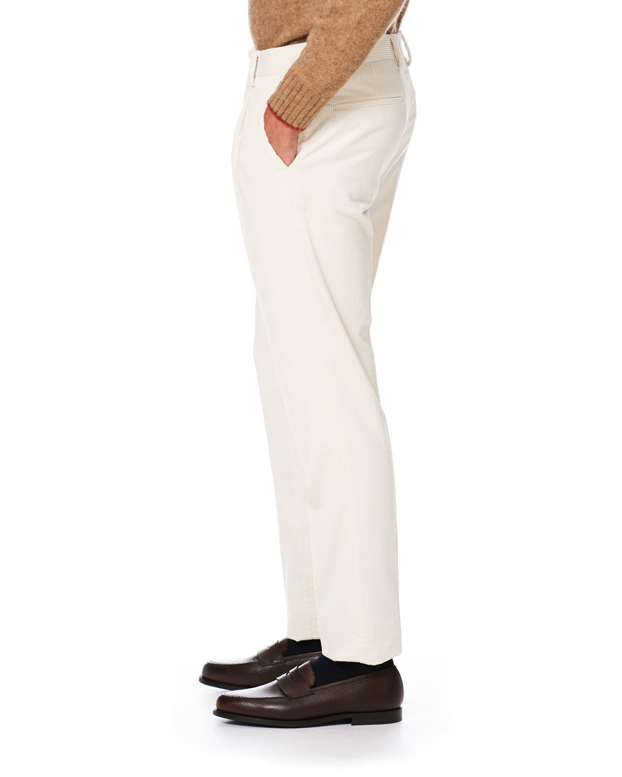Homme | Pantalons | Brunello Cucinelli | Slim Fit Corduroy Trousers Winter White