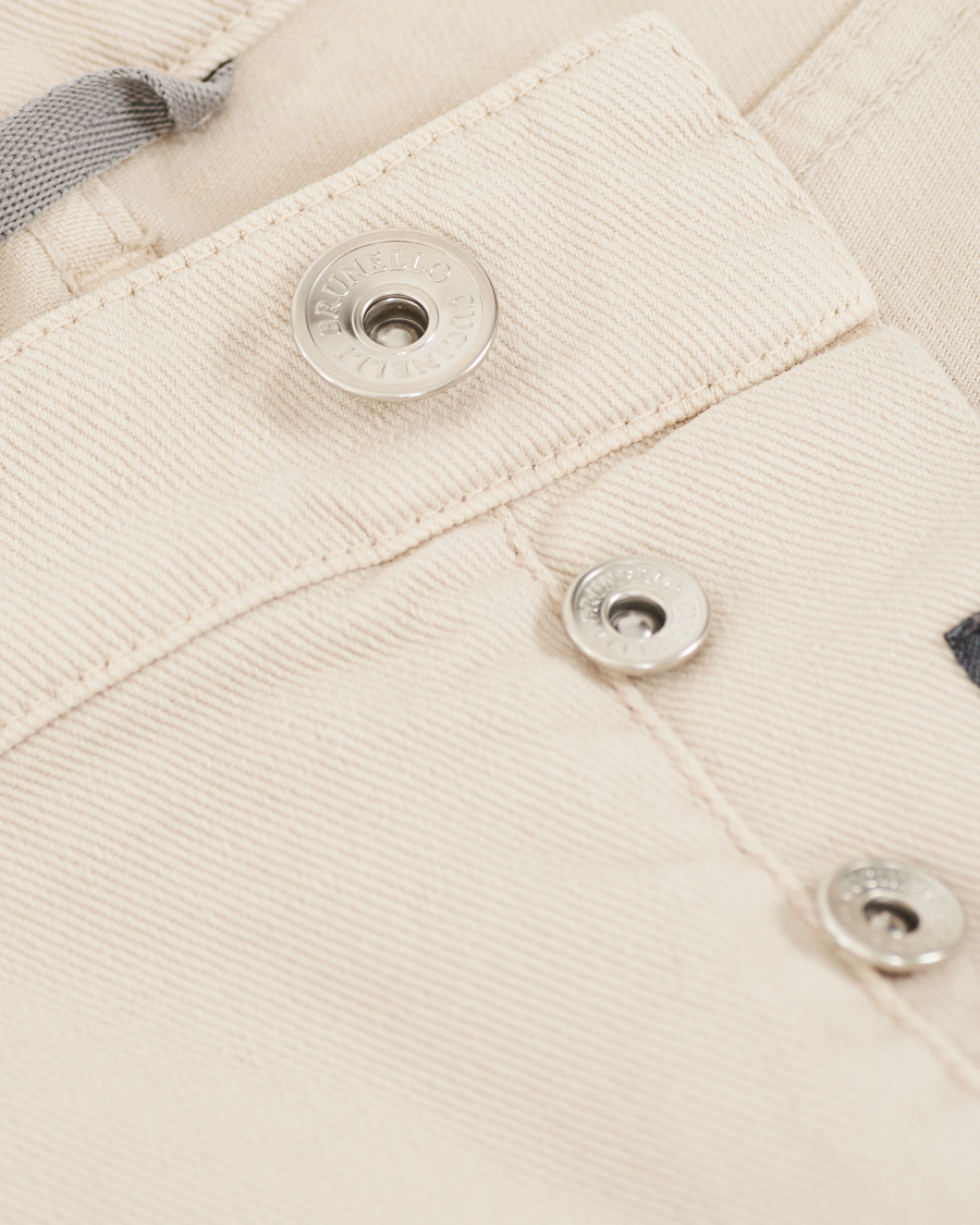 Homme | Pantalons | Brunello Cucinelli | Slim Fit 5-Pocket Twill Pants Light Beige