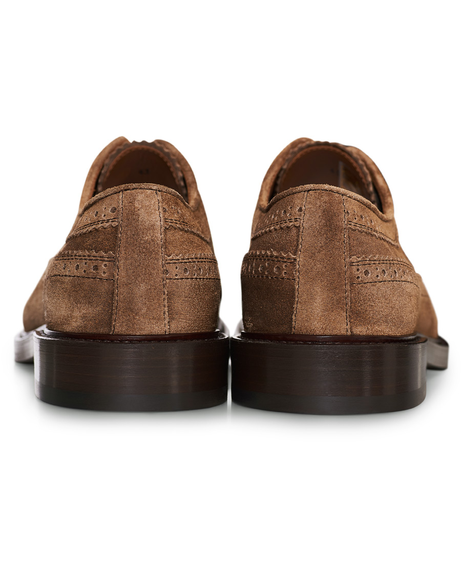 Heren | Brunello Cucinelli Longwing Brogue Brown Suede | Brunello Cucinelli | Longwing Brogue Brown Suede