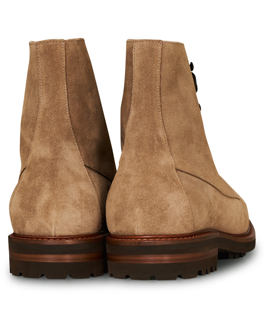 Heren | Brunello Cucinelli Plain Toe Leather Boot Sand Suede | Brunello Cucinelli | Plain Toe Leather Boot Sand Suede