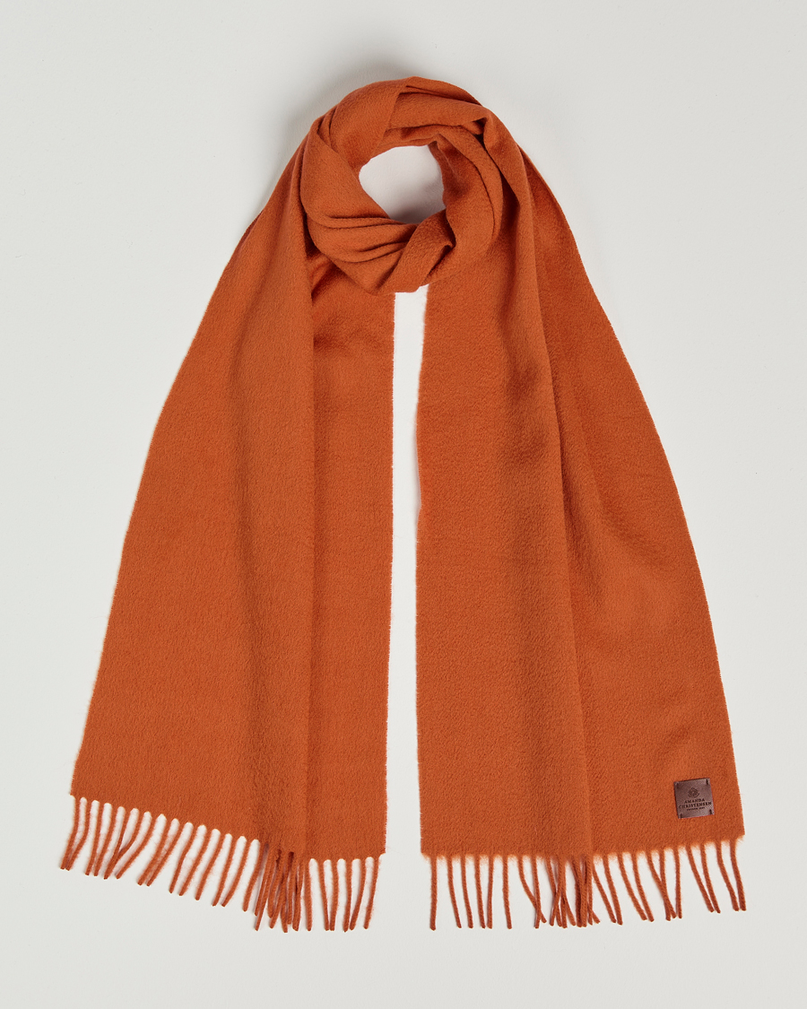 Homme | Amanda Christensen Merino Wool Scarf Orange | Amanda Christensen | Merino Wool Scarf Orange