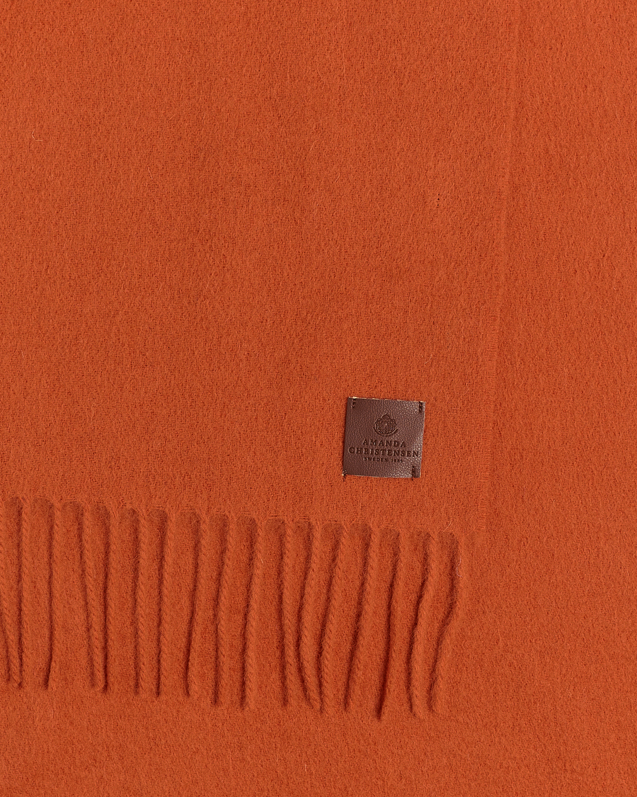 Homme | Amanda Christensen Merino Wool Scarf Orange | Amanda Christensen | Merino Wool Scarf Orange