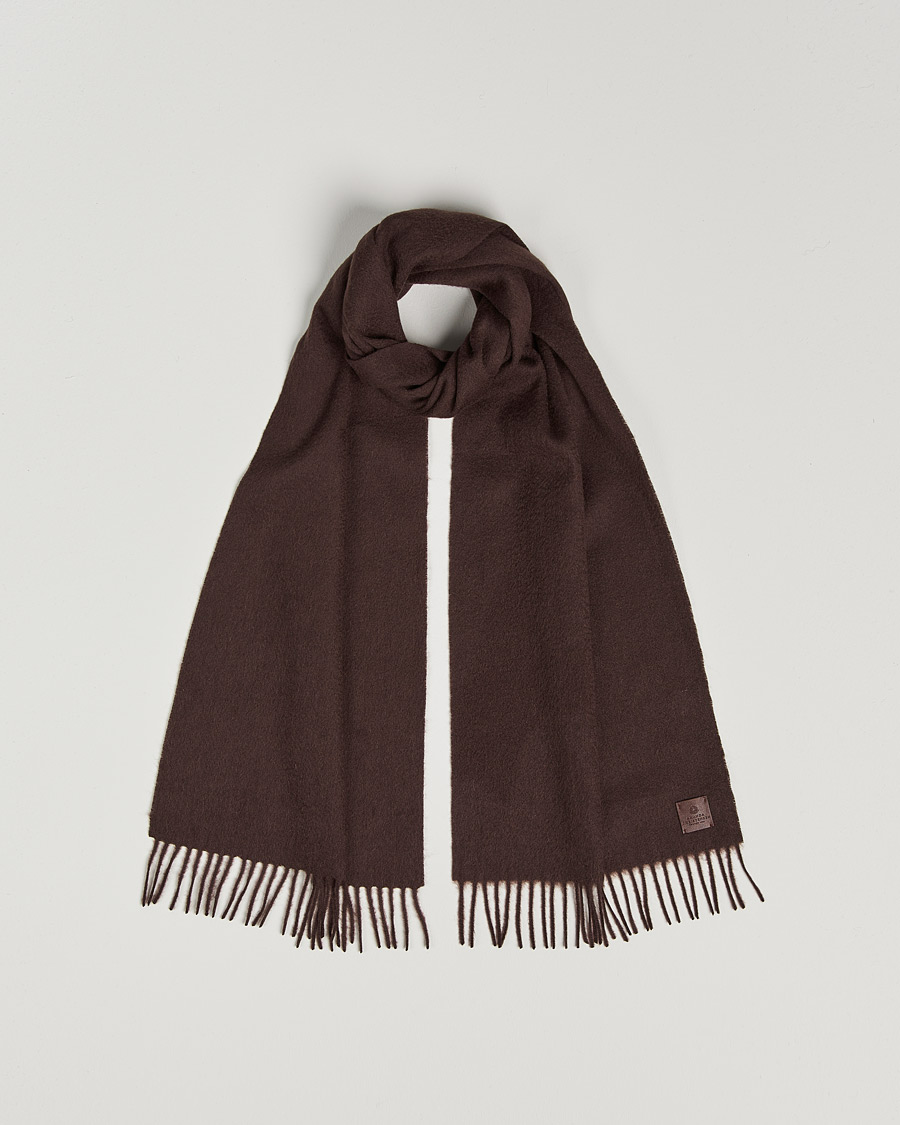 Heren | Amanda Christensen Wool Scarf Brown | Amanda Christensen | Wool Scarf Brown