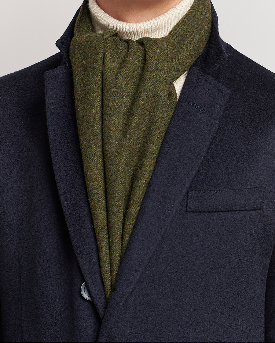 Homme | Amanda Christensen Merino Wool Scarf Green Melange | Amanda Christensen | Merino Wool Scarf Green Melange