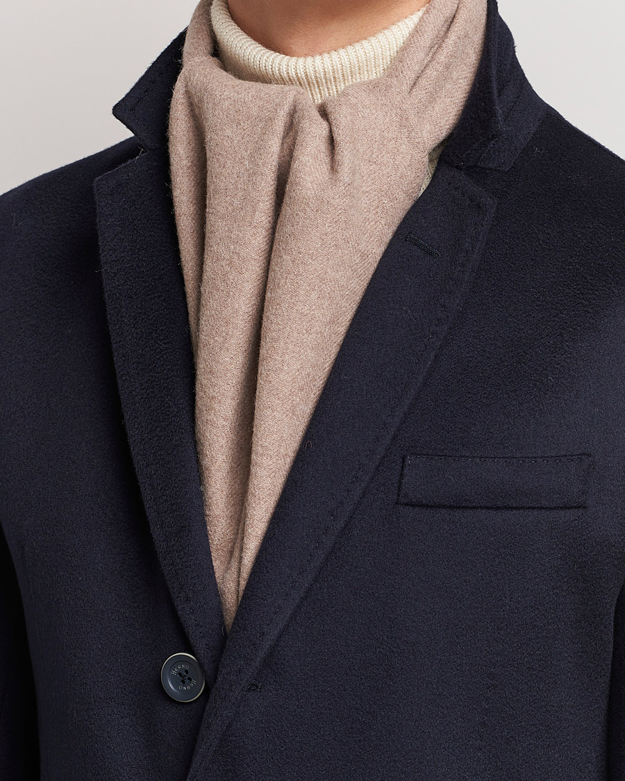 Homme | Amanda Christensen Merino Wool Scarf Beige Melange | Amanda Christensen | Merino Wool Scarf Beige Melange