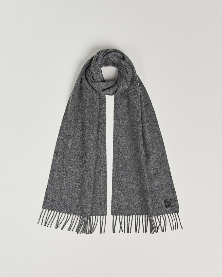 Homme | Amanda Christensen Merino Wool Scarf Grey Melange | Amanda Christensen | Merino Wool Scarf Grey Melange