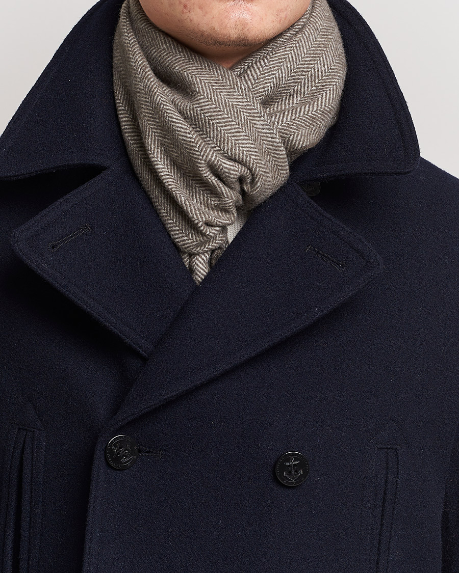 Heren | Amanda Christensen Merino Wool Herringbone Olive | Amanda Christensen | Merino Wool Herringbone Olive