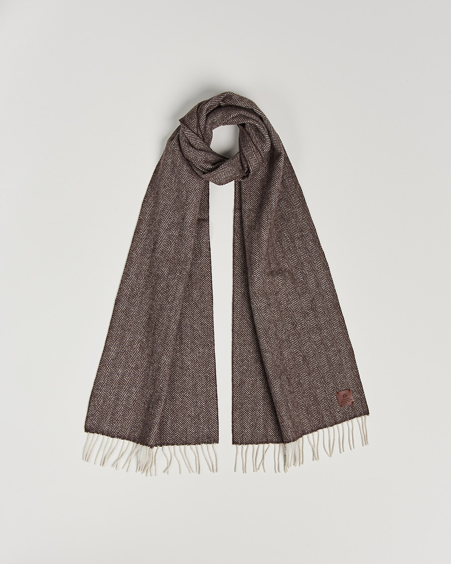 Homme | Amanda Christensen Merino Wool Herringbone Brown | Amanda Christensen | Merino Wool Herringbone Brown