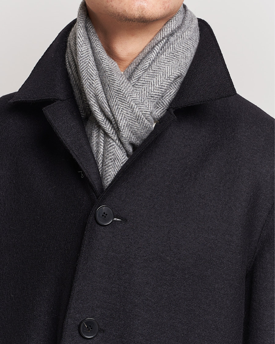 Homme | Amanda Christensen Merino Wool Herringbone Light Grey Melange | Amanda Christensen | Merino Wool Herringbone Light Grey Melange