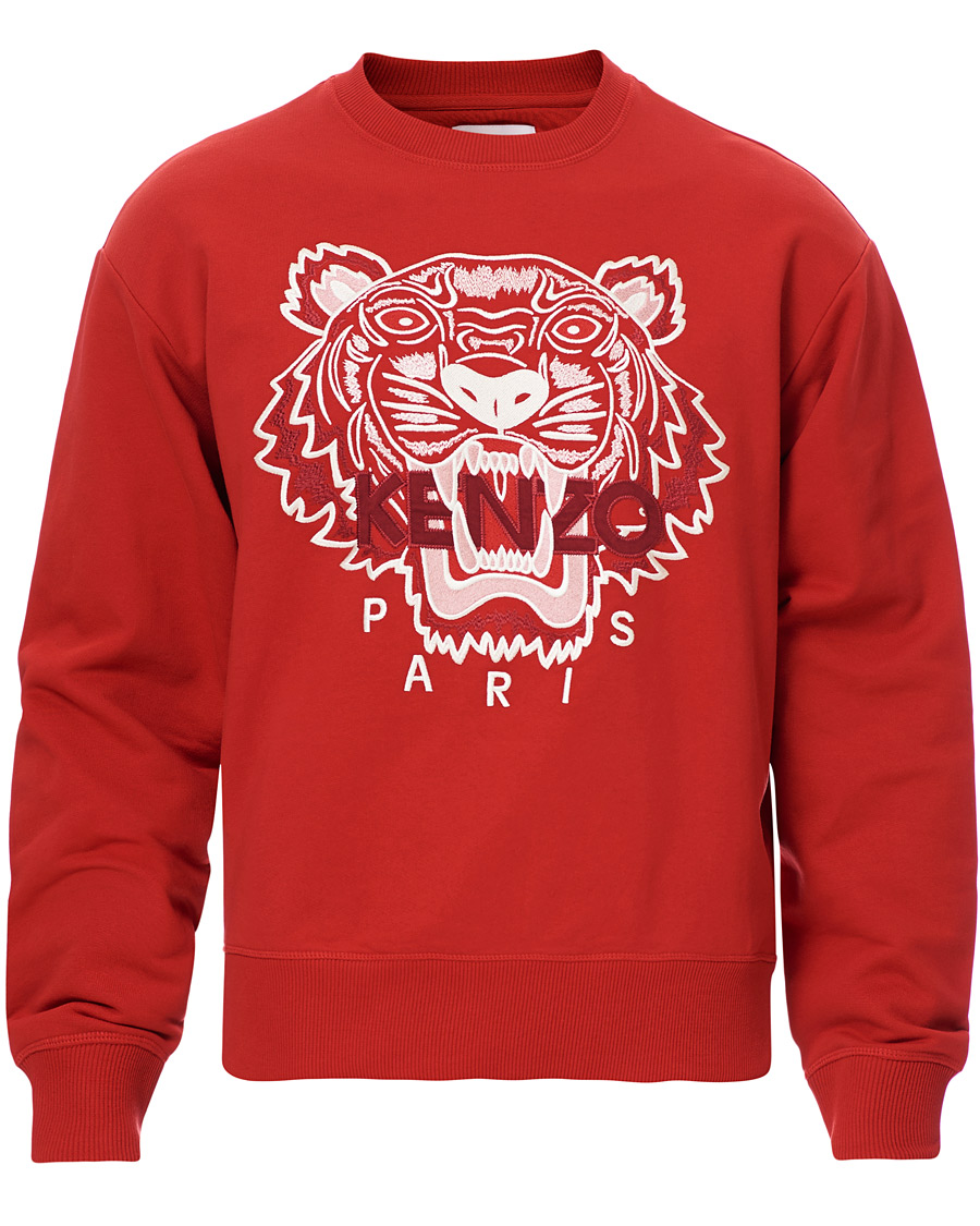 Heren | Truien | KENZO | Icon Tiger Crew Neck Sweatshirt Red