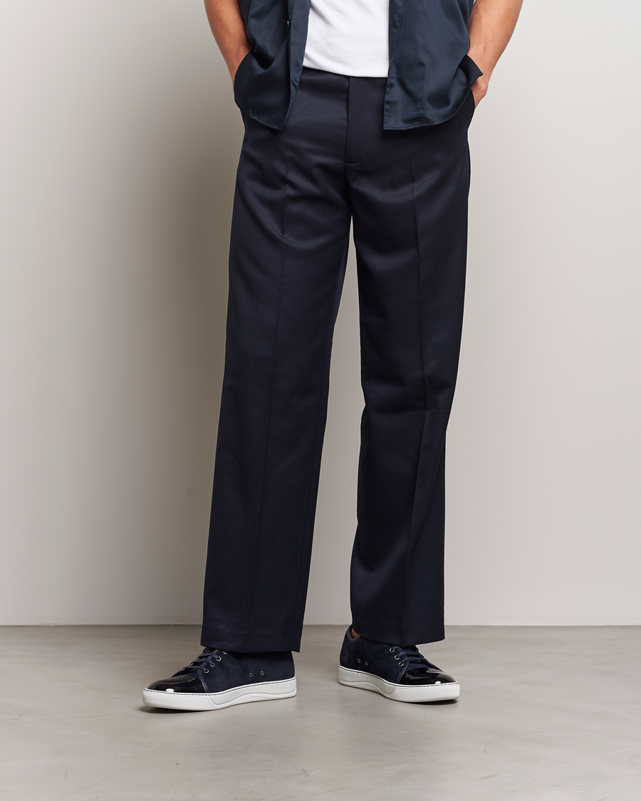 Heren | Sneakers | Lanvin | DBB1 Patent Cap Toe Sneaker Navy