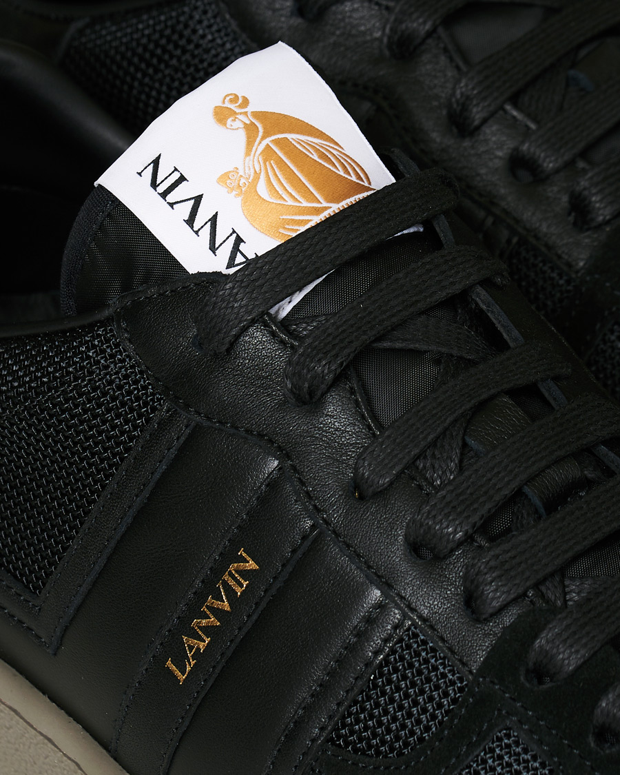 Homme | Lanvin Nash Tennis Sneaker Black | Lanvin | Nash Tennis Sneaker Black