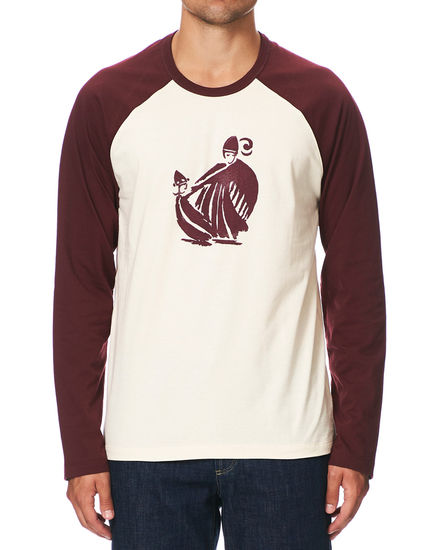 Heren | T-shirts | Lanvin | Long Sleeve Logo Tee Garnet