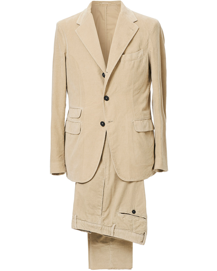 Homme | Costumes | Massimo Alba | Sloop Cotton Corduroy Suit Sand