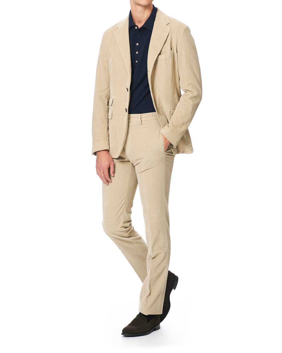 Homme | Costumes | Massimo Alba | Sloop Cotton Corduroy Suit Sand