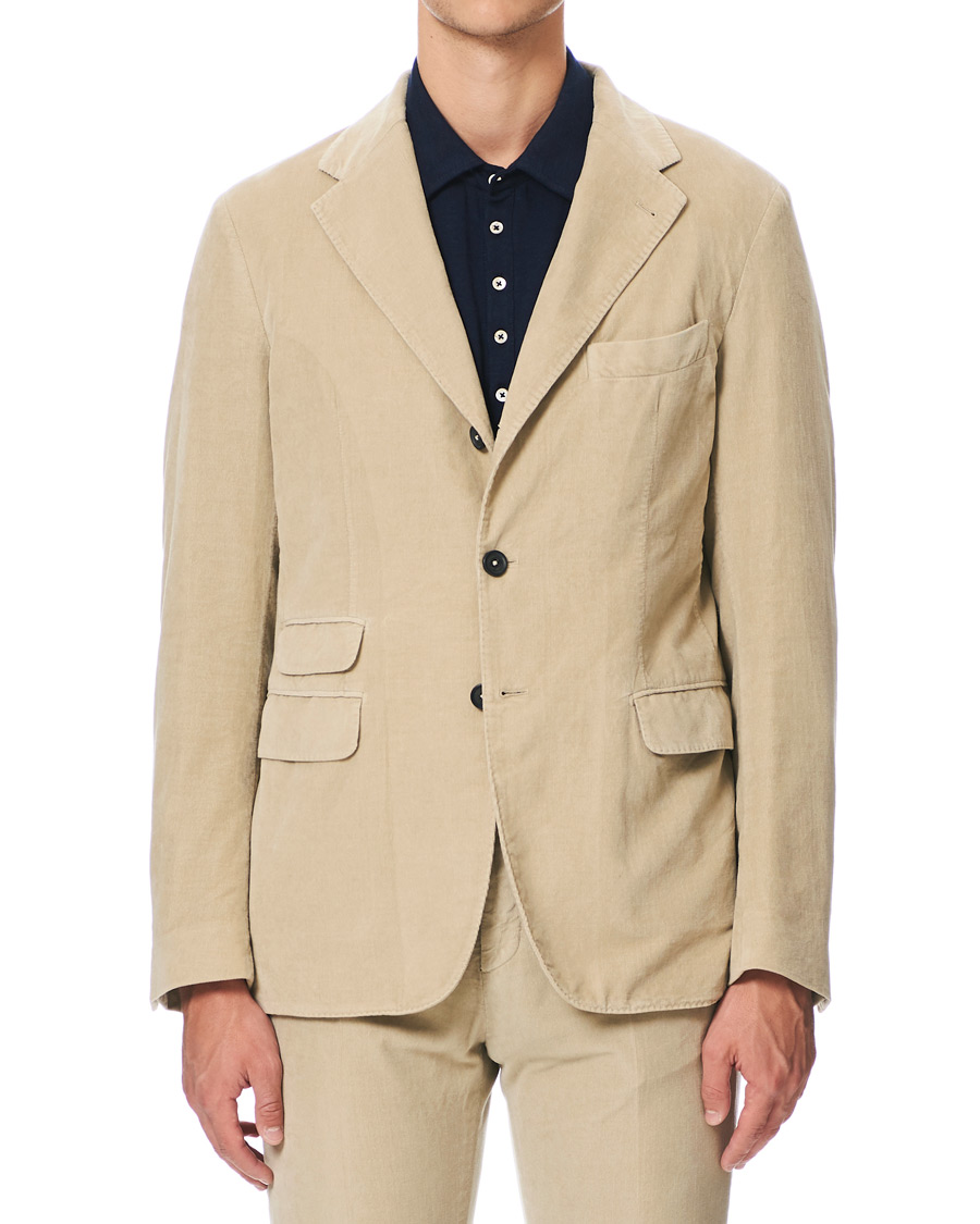 Homme | Costumes | Massimo Alba | Sloop Cotton Corduroy Suit Sand