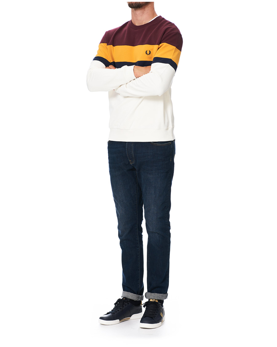 Homme | Fred Perry B722 Leather Sneaker Navy/Gold | Fred Perry | B722 Leather Sneaker Navy/Gold