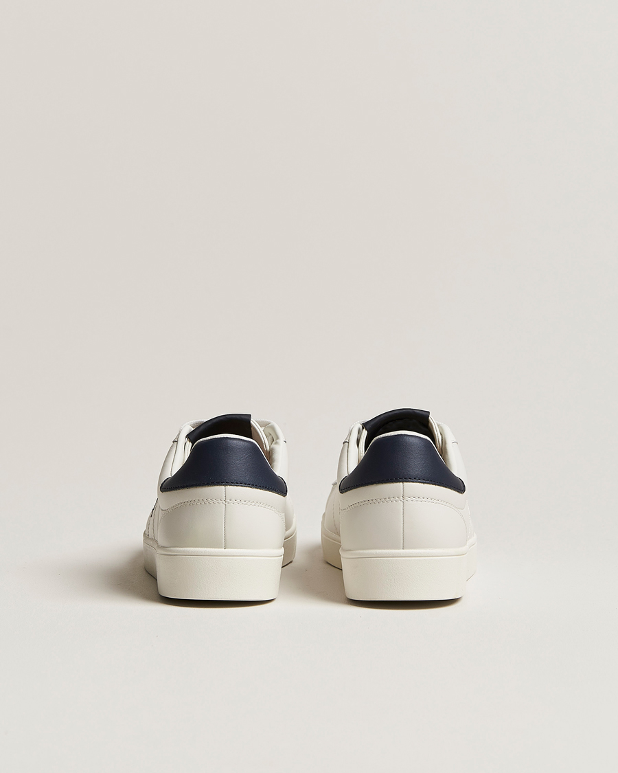 Homme | Fred Perry Spencer Leather Sneakers Porcelain/Navy | Fred Perry | Spencer Leather Sneakers Porcelain/Navy