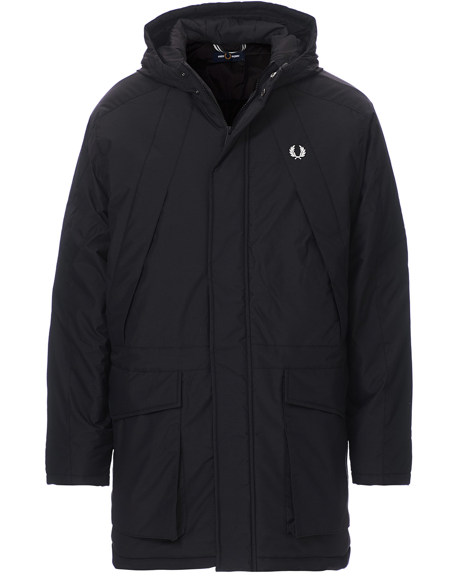 Homme | Manteaux Et Vestes | Fred Perry | Padded Zip Parka Black