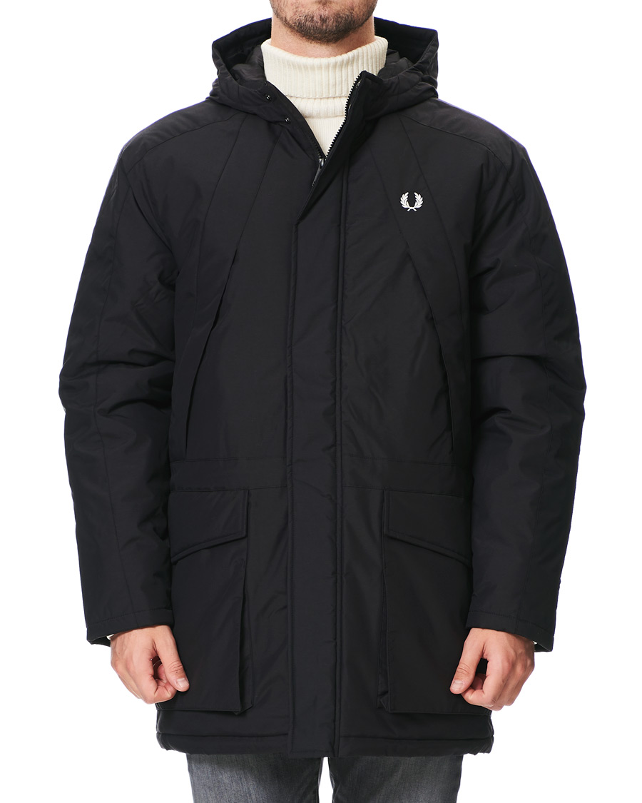 Homme | Manteaux Et Vestes | Fred Perry | Padded Zip Parka Black