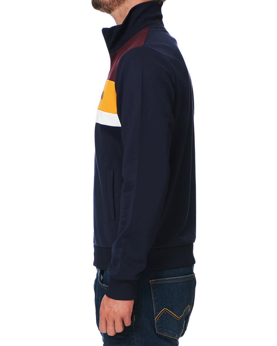 Heren | Truien | Fred Perry | Colour Block Track Jacket Carbon Blue
