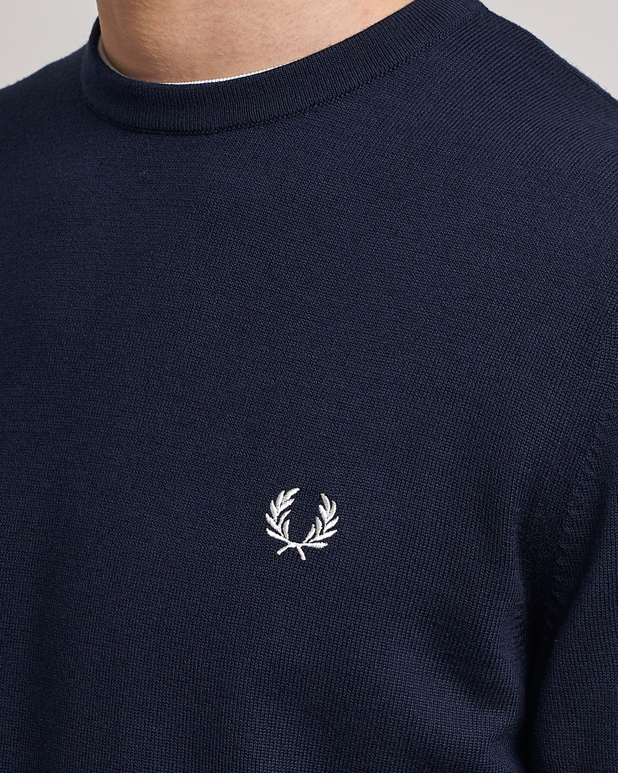 Homme | Pulls Et Tricots | Fred Perry | Classic Crew Neck Jumper Navy
