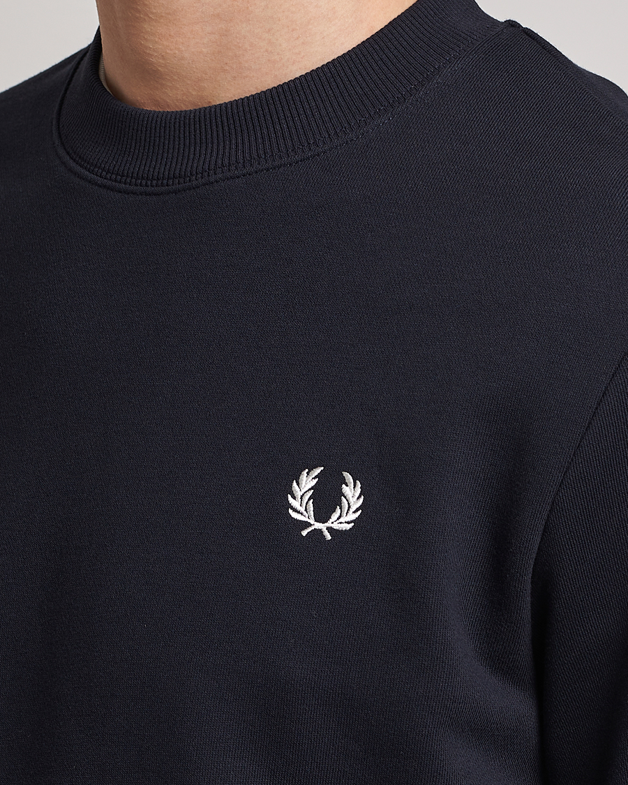 Heren | Truien | Fred Perry | Crew Neck Sweatshirt Navy