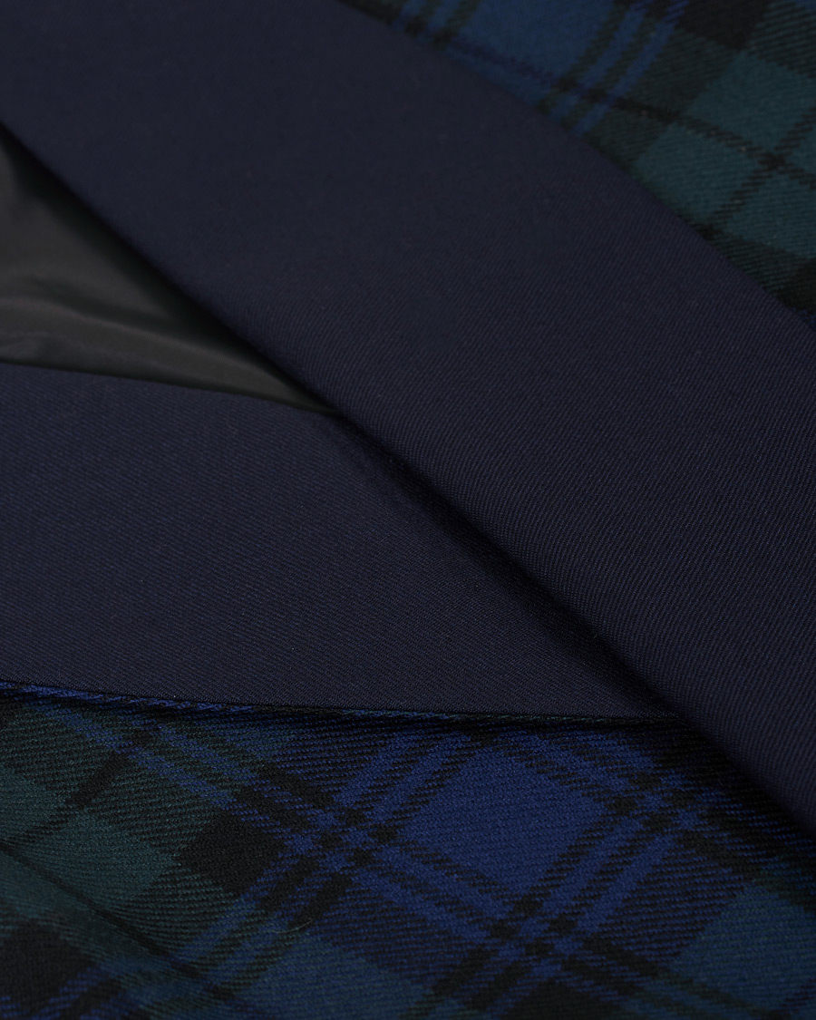 Homme | Peignoirs Et Pyjamas | Derek Rose | Wool Tartan Smoking Jacket Blackwatch