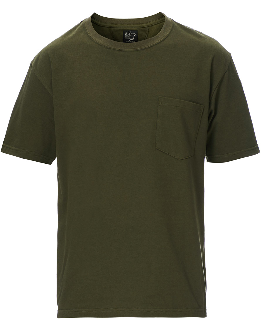 Heren | T-shirts | orSlow | Military Pocket Tee Dark Olive