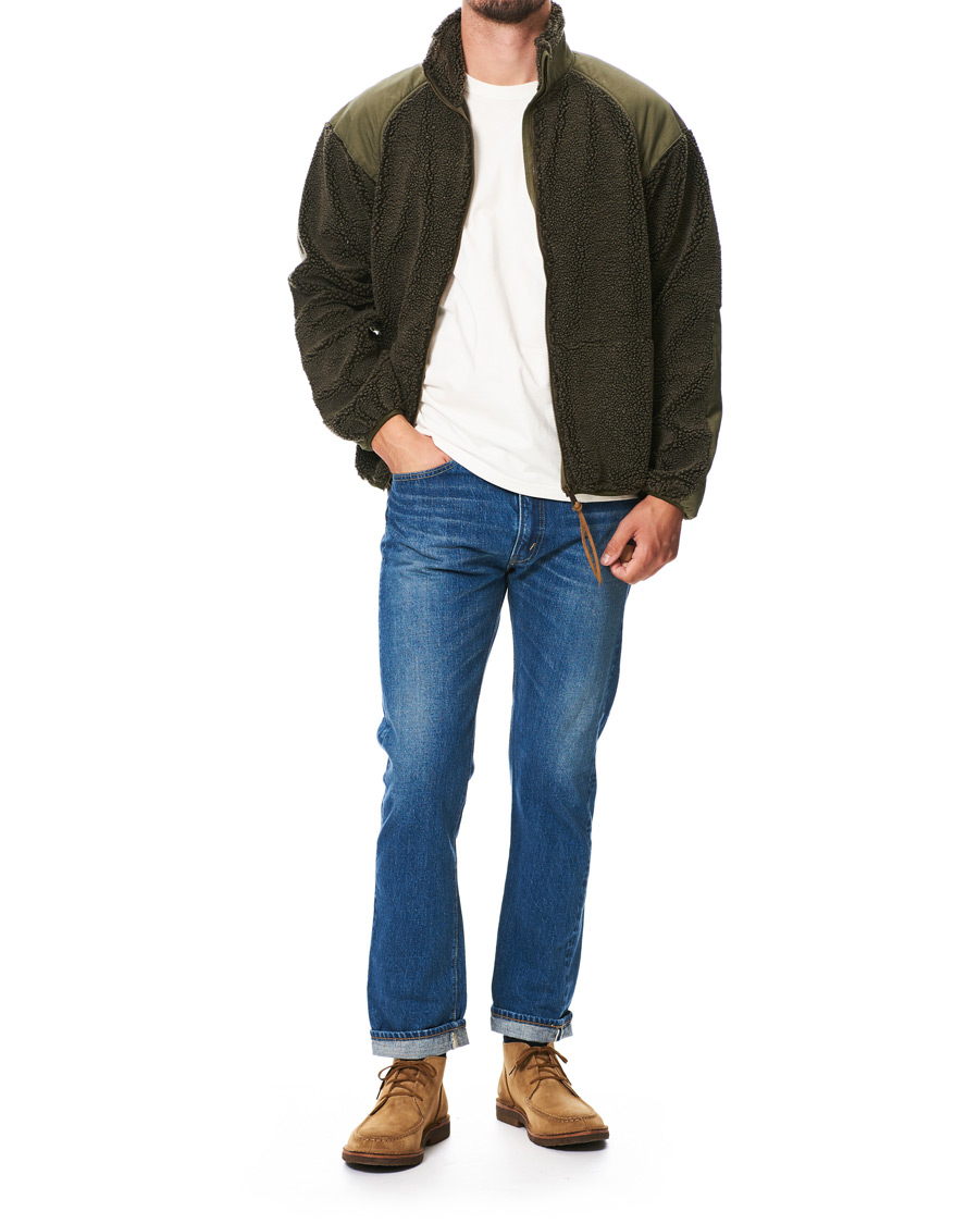 Homme | Manteaux Et Vestes | orSlow | Panelled Fleece Jacket Military Green