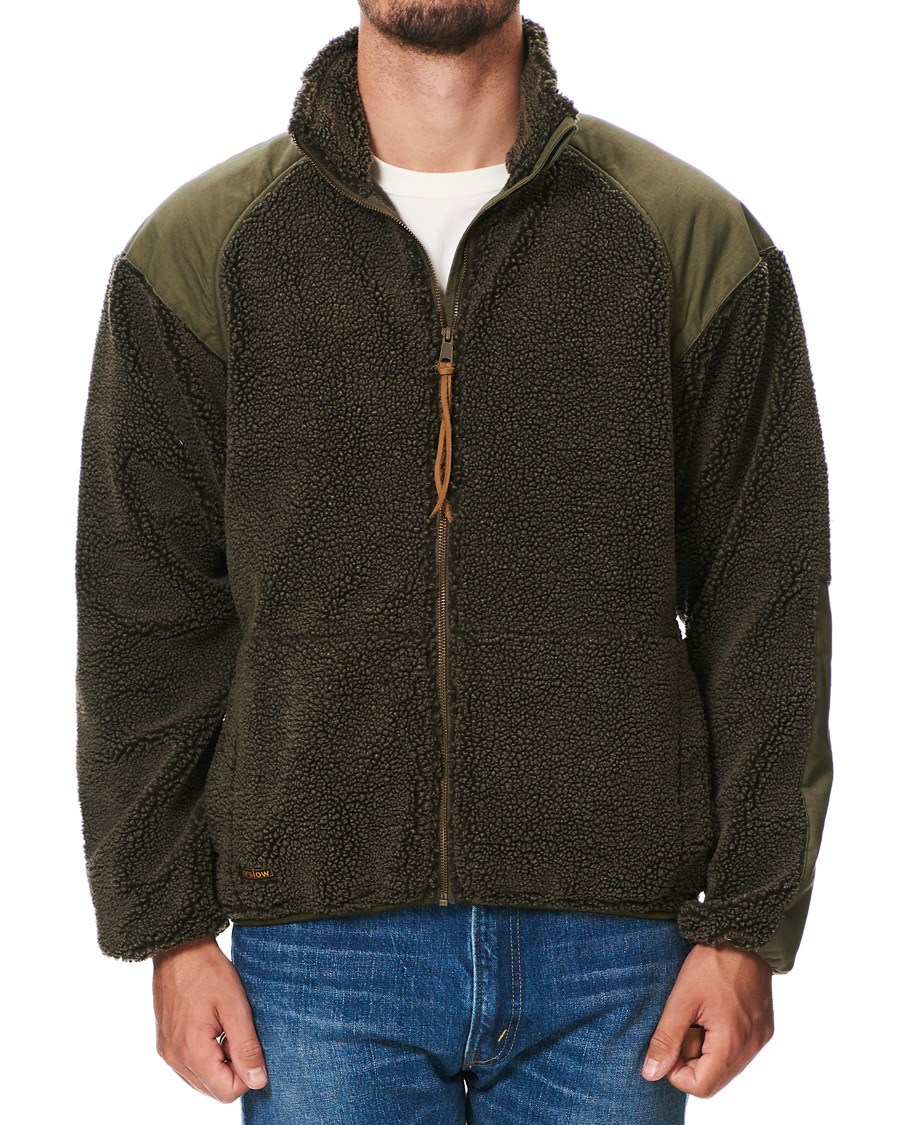 Homme | Manteaux Et Vestes | orSlow | Panelled Fleece Jacket Military Green