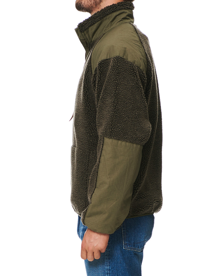 Homme | Manteaux Et Vestes | orSlow | Panelled Fleece Jacket Military Green