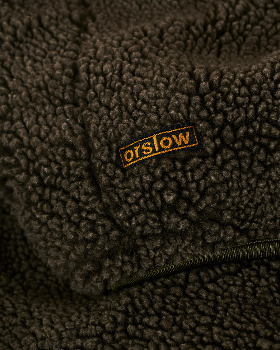 Homme | Manteaux Et Vestes | orSlow | Panelled Fleece Jacket Military Green