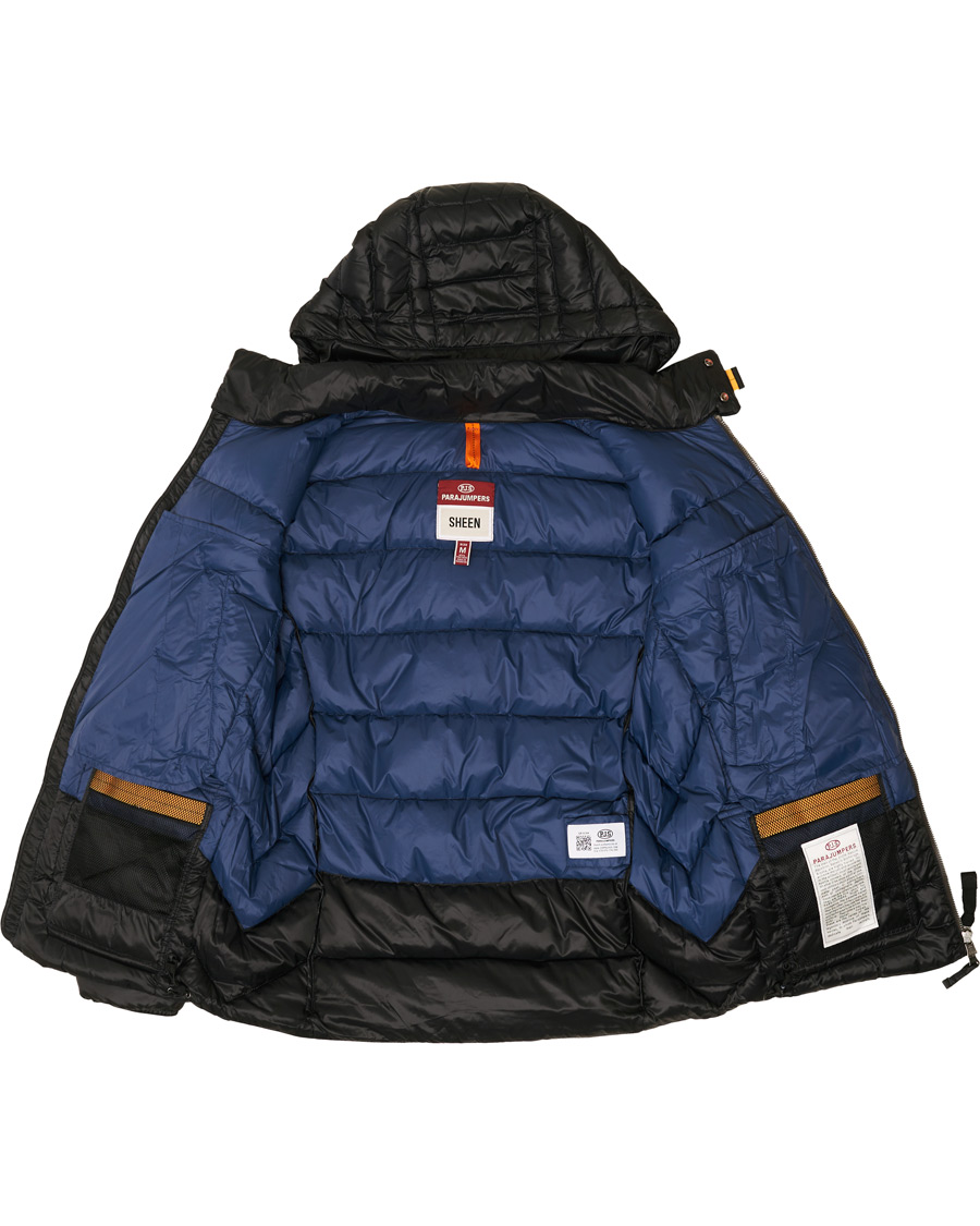 Heren | Jassen | Parajumpers | Greg High Gloss Down Hooded Jacket Black