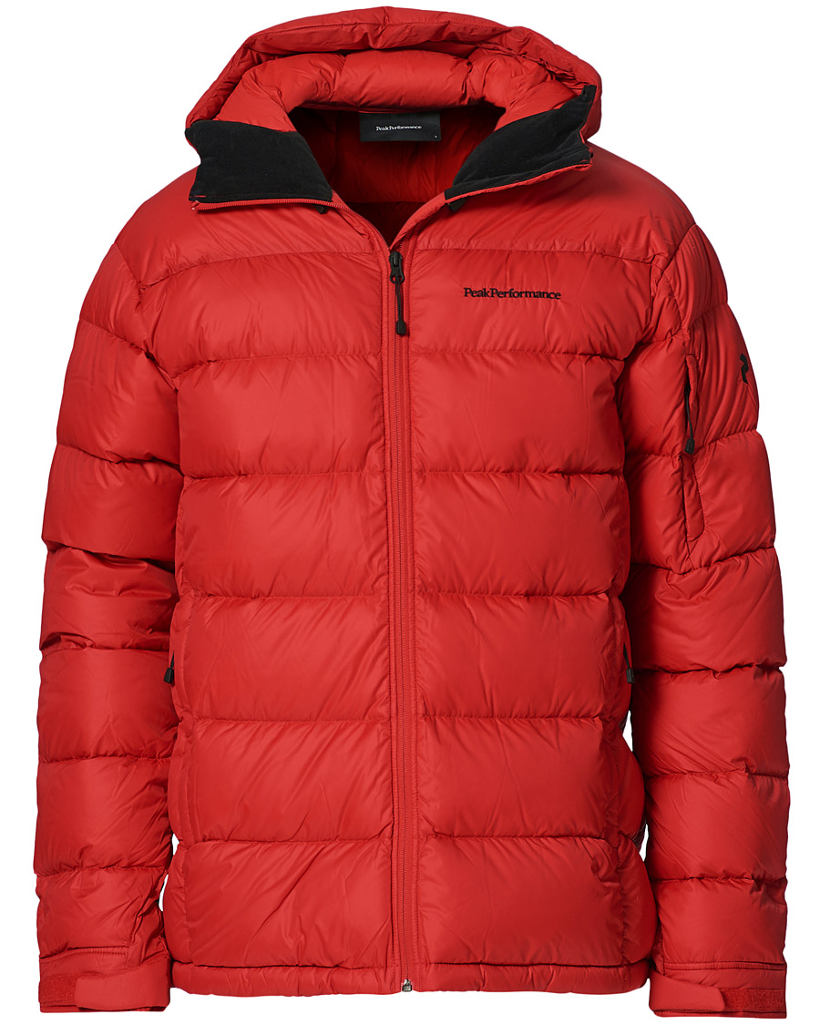 Heren | Jassen | Peak Performance | Frost Down Hooded Jacket Red