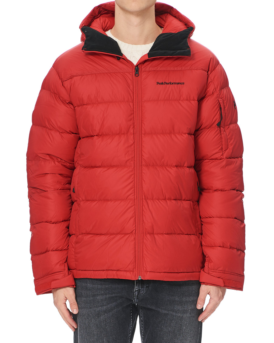 Heren | Jassen | Peak Performance | Frost Down Hooded Jacket Red