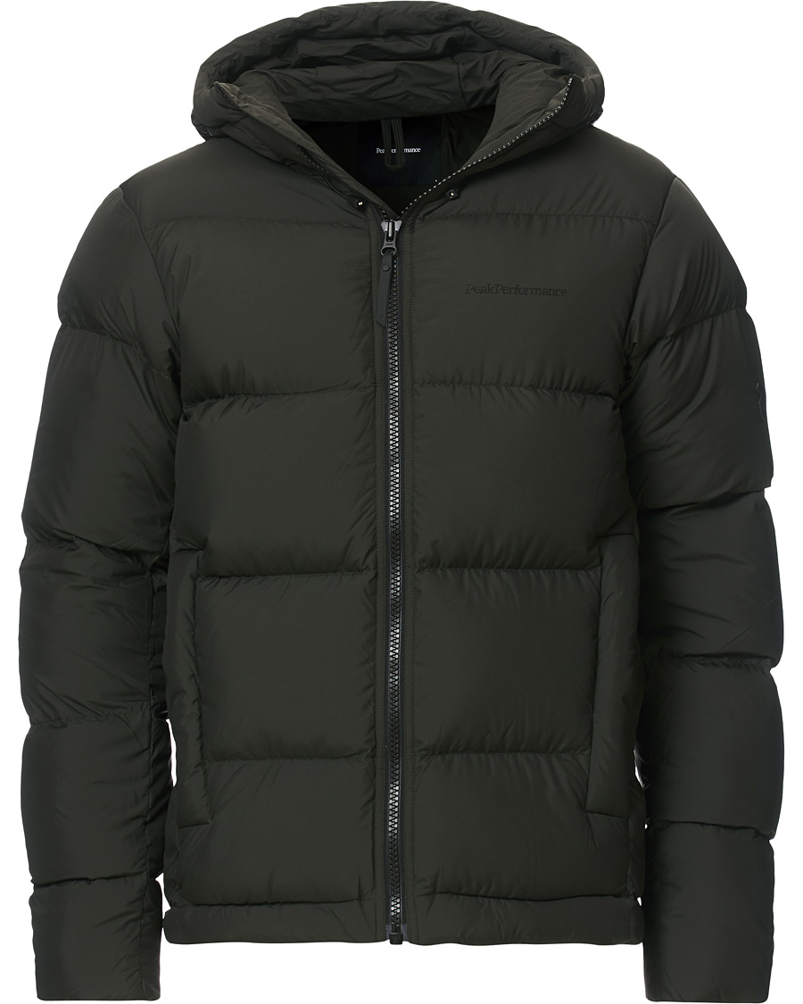 Homme | Manteaux Et Vestes | Peak Performance | Rivel Down Hooded Jacket Conferius Green