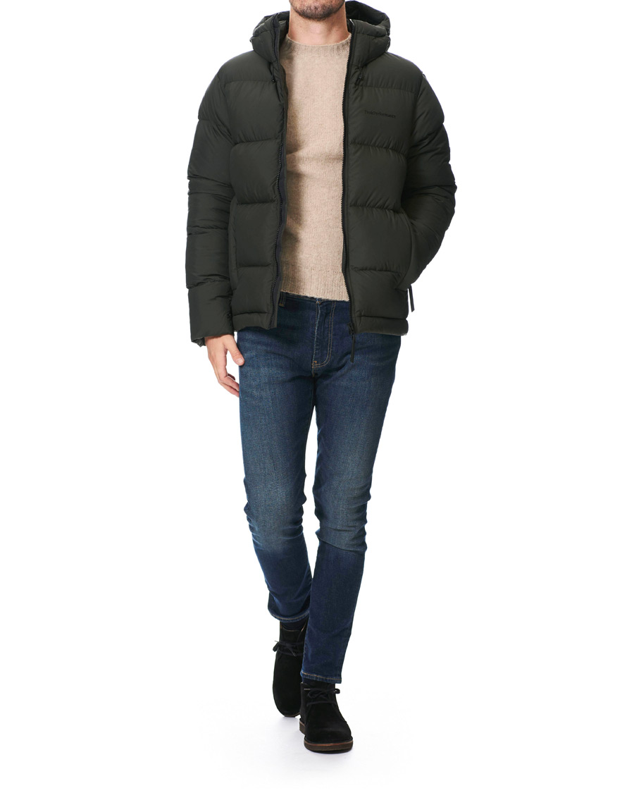 Homme | Manteaux Et Vestes | Peak Performance | Rivel Down Hooded Jacket Conferius Green