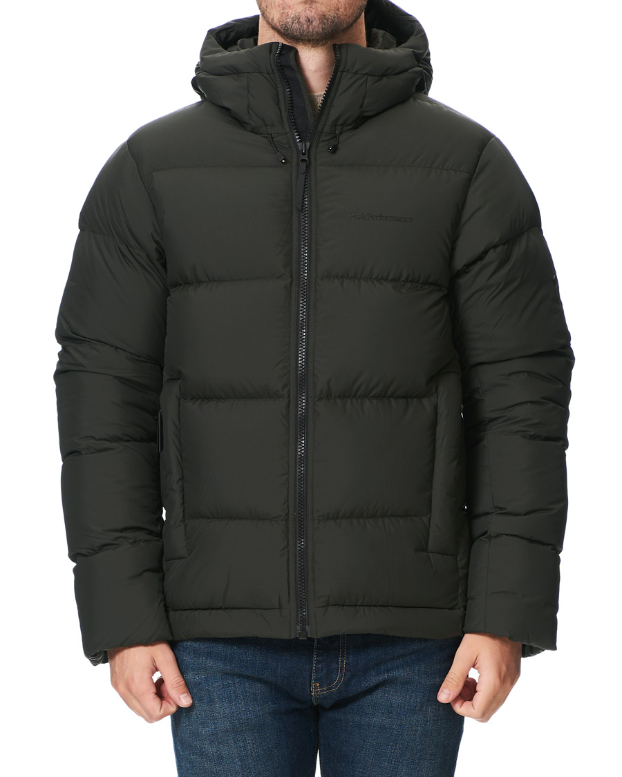 Homme | Manteaux Et Vestes | Peak Performance | Rivel Down Hooded Jacket Conferius Green