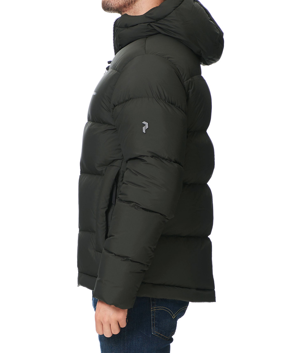 Homme | Manteaux Et Vestes | Peak Performance | Rivel Down Hooded Jacket Conferius Green