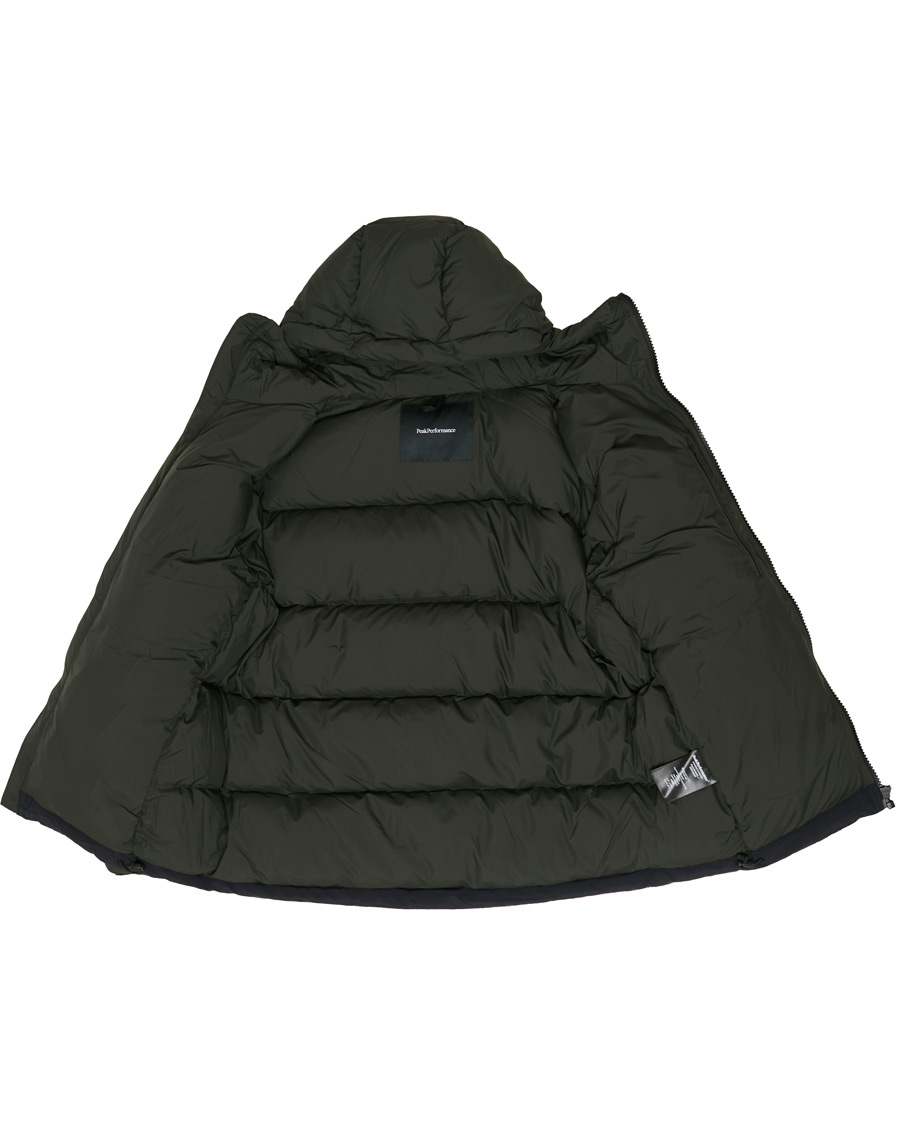 Homme | Manteaux Et Vestes | Peak Performance | Rivel Down Hooded Jacket Conferius Green