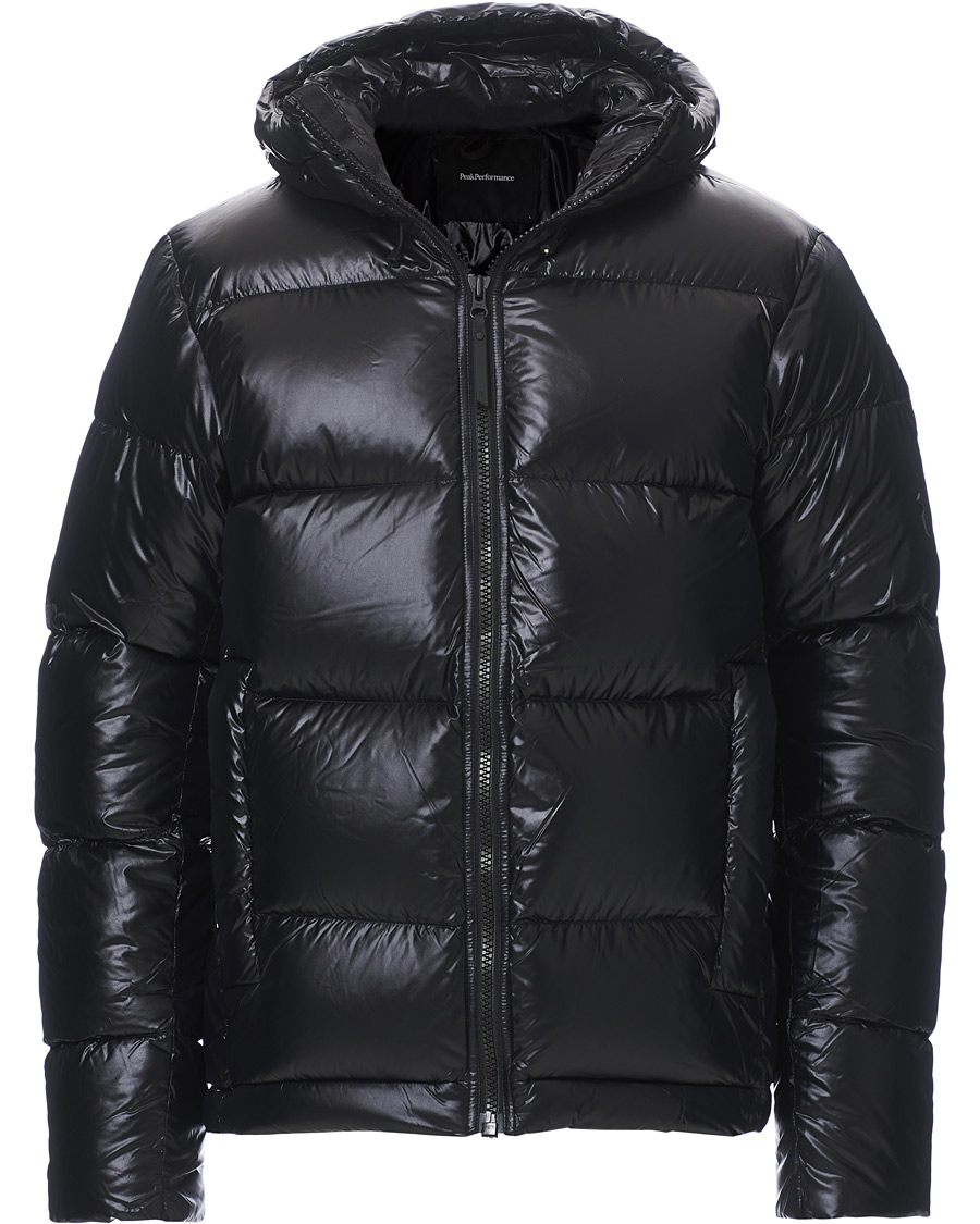 Heren | Jassen | Peak Performance | Rivel Vernis Down High Gloss Hodded Jacket Black