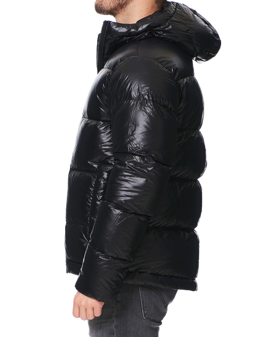 Heren | Jassen | Peak Performance | Rivel Vernis Down High Gloss Hodded Jacket Black