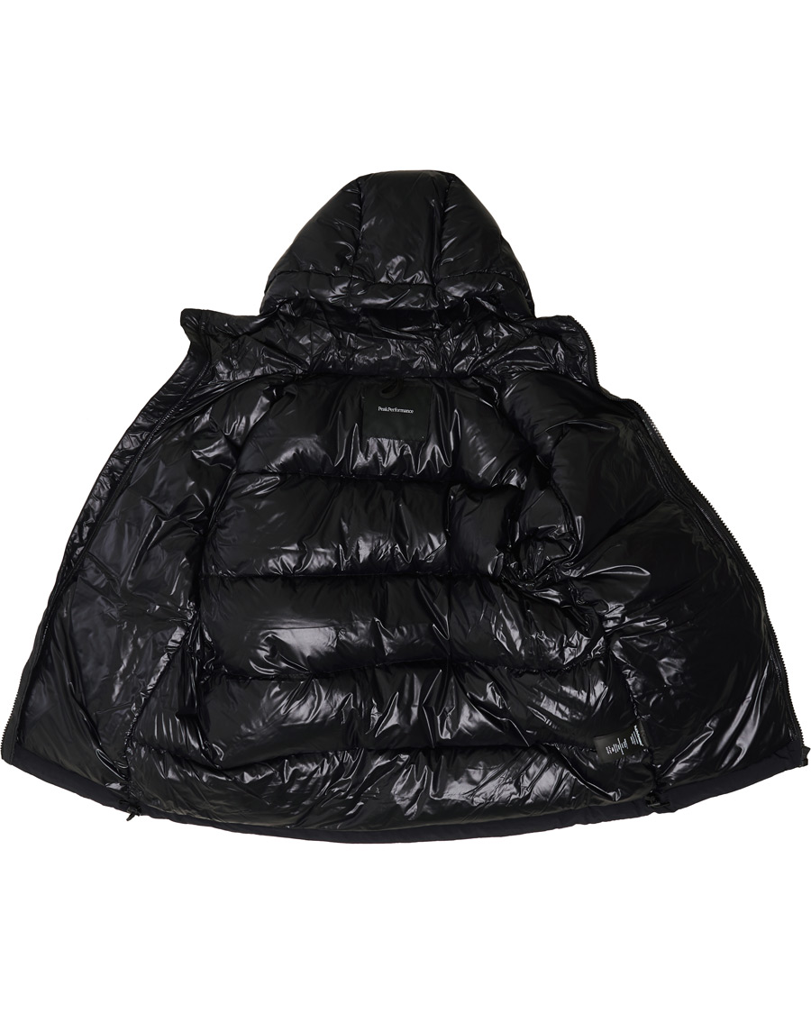 Heren | Jassen | Peak Performance | Rivel Vernis Down High Gloss Hodded Jacket Black